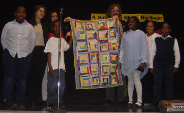 photo of quilt, front view