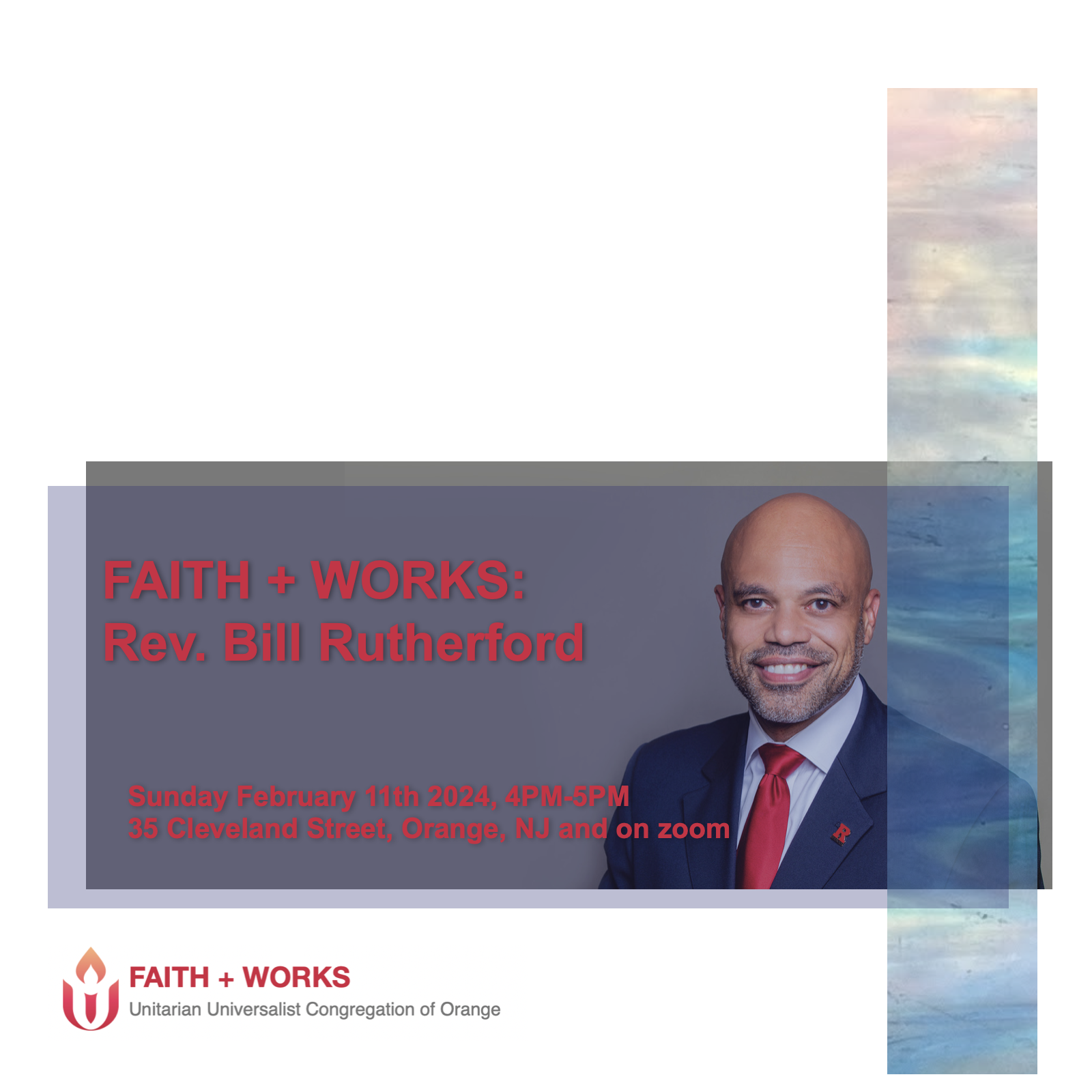 Rev. Bill Rutherford: “Faith and civic leadership”